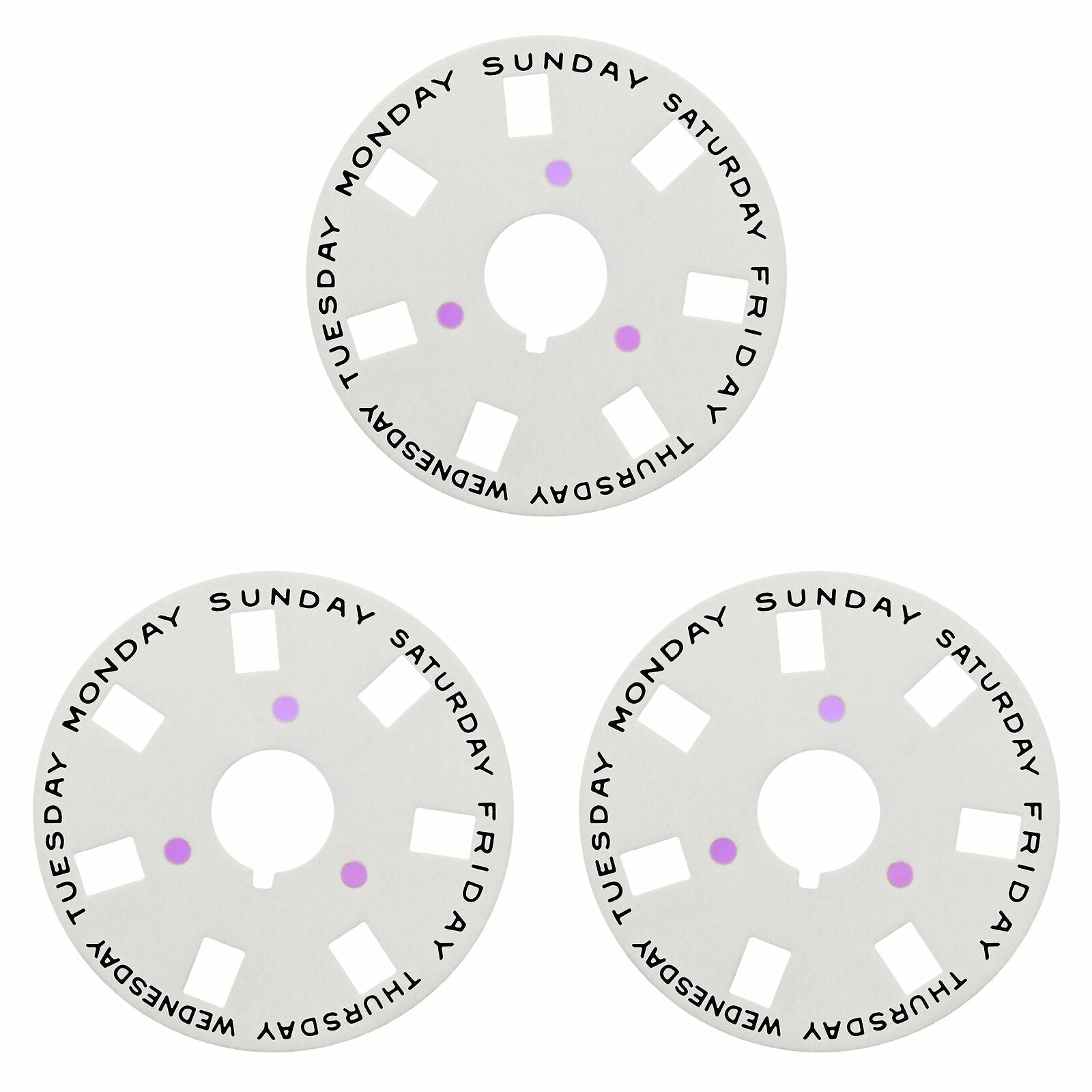 3 DAY DISC FOR ROLEX PRESIDENT DD 1802 1803 1804 1805 1806 1807 1811 1815 WHITE