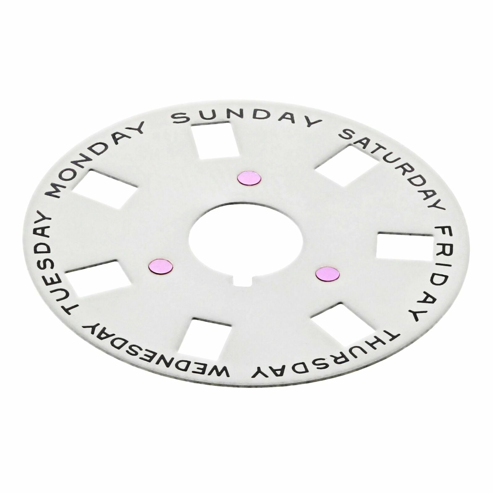 CALENDAR DAY DISC FOR 36MM ROLEX PRESIDENT 1802 1803 1804 1805 1811 1815  WHITE