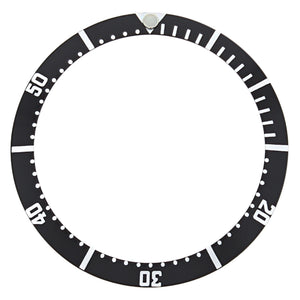 BEZEL INSERT FOR 36MM OMEGA SEAMASTER 200 REF:396.1042 396-1052 396-1062 BLACK