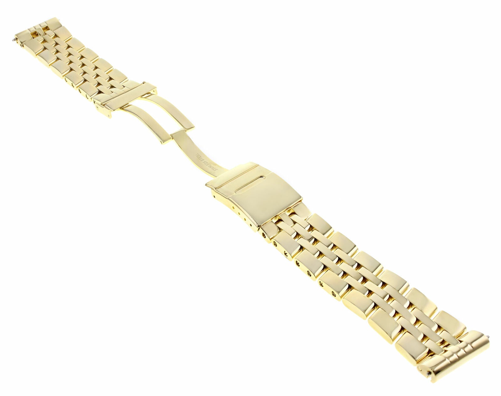 WATCH BAND BRACELET FOR BREITLING BENTLEY PILOT CHRONOMAT WATCH 22MM 5 LINK GOLD