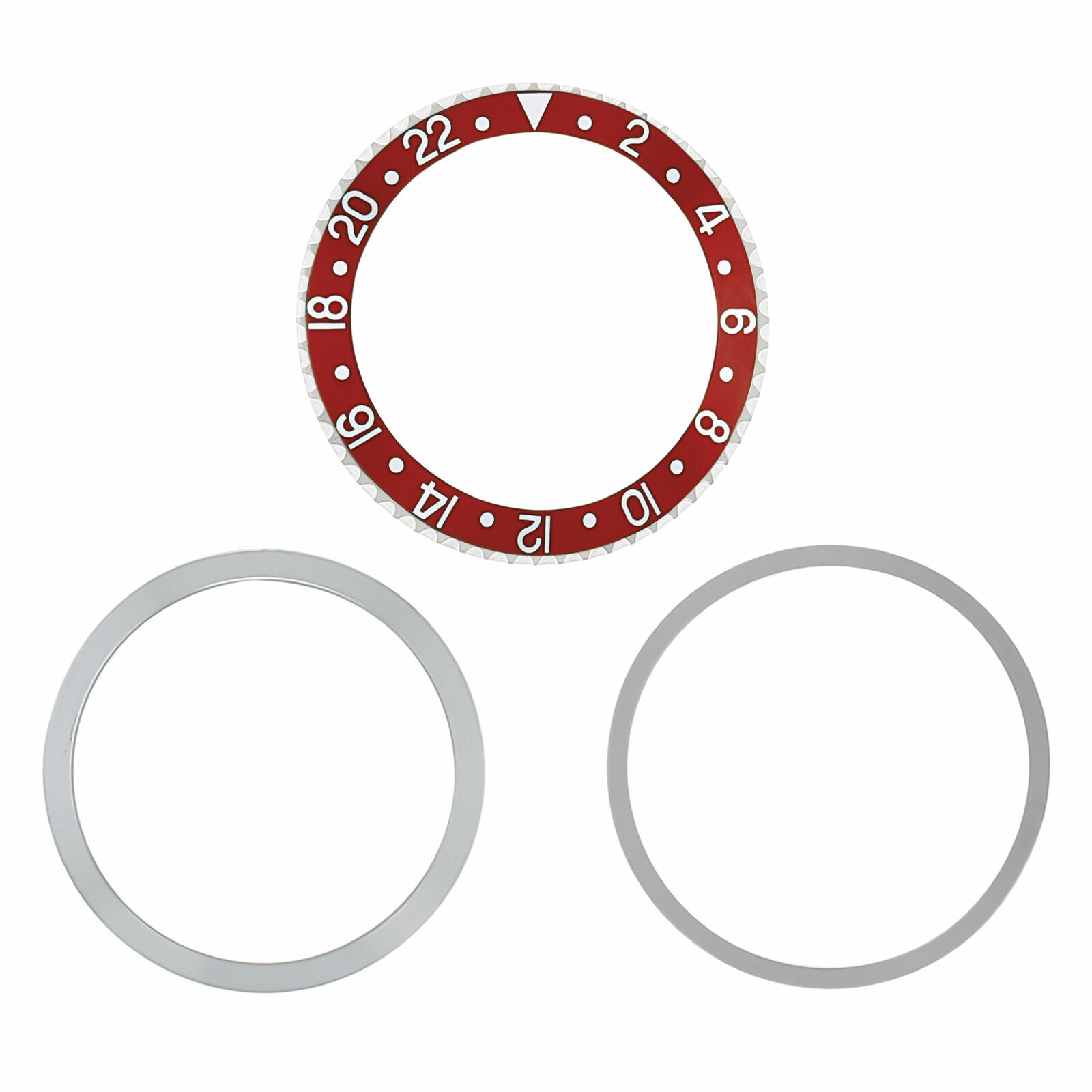 ROTATING + BEZEL + INSERT FOR ROLEX GMT WATCH 1670 1675 16750 16753 16758 RED