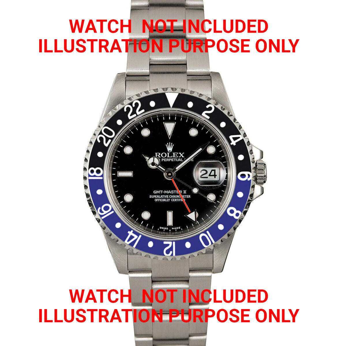 ROTATING + BEZEL + INSERT FOR ROLEX GMT 1670 1675 16750 16753 16758 WATCH BLUE