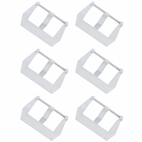 6 - 20MM PRE-V SCREW BUCKLE FOR PANERAI 40MM FIT STRAP BAND LEATHER RUBBER SHINY