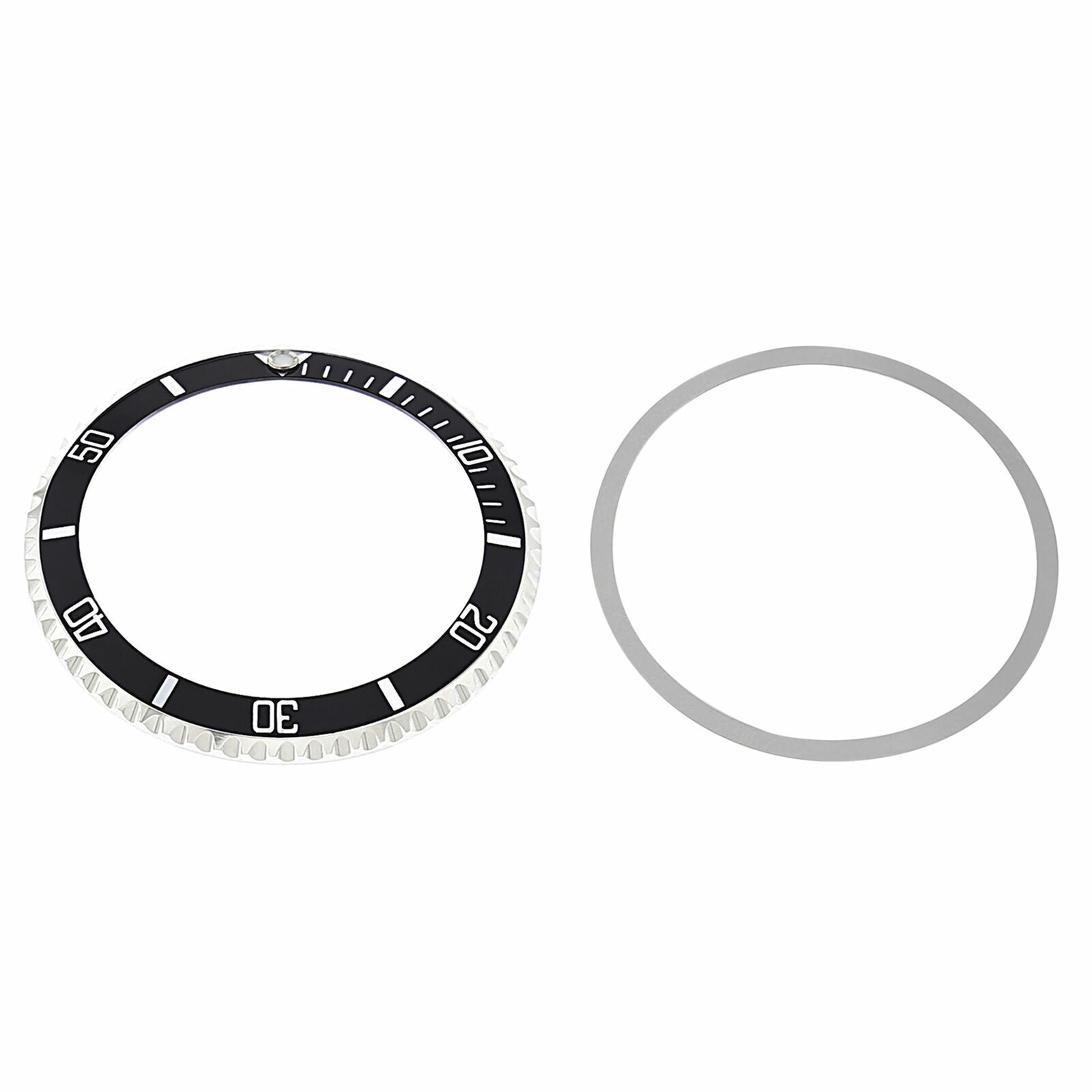 BEZEL RING COMPLETE FOR ROLEX SUBMARINER + TENSION + INSERT 5508 5513 BLACK