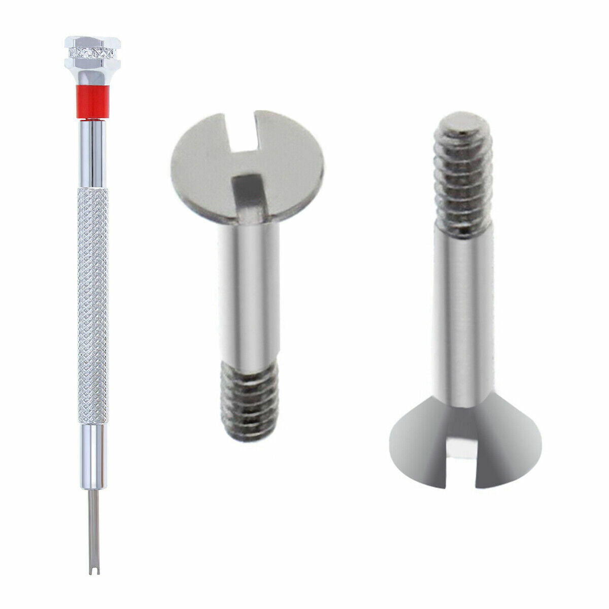 2 "H" SCREW FOR 44-45MM HUBLOT BIG BANG WATCH RUBBER STRAP BAND + SCREWDRIVER SS