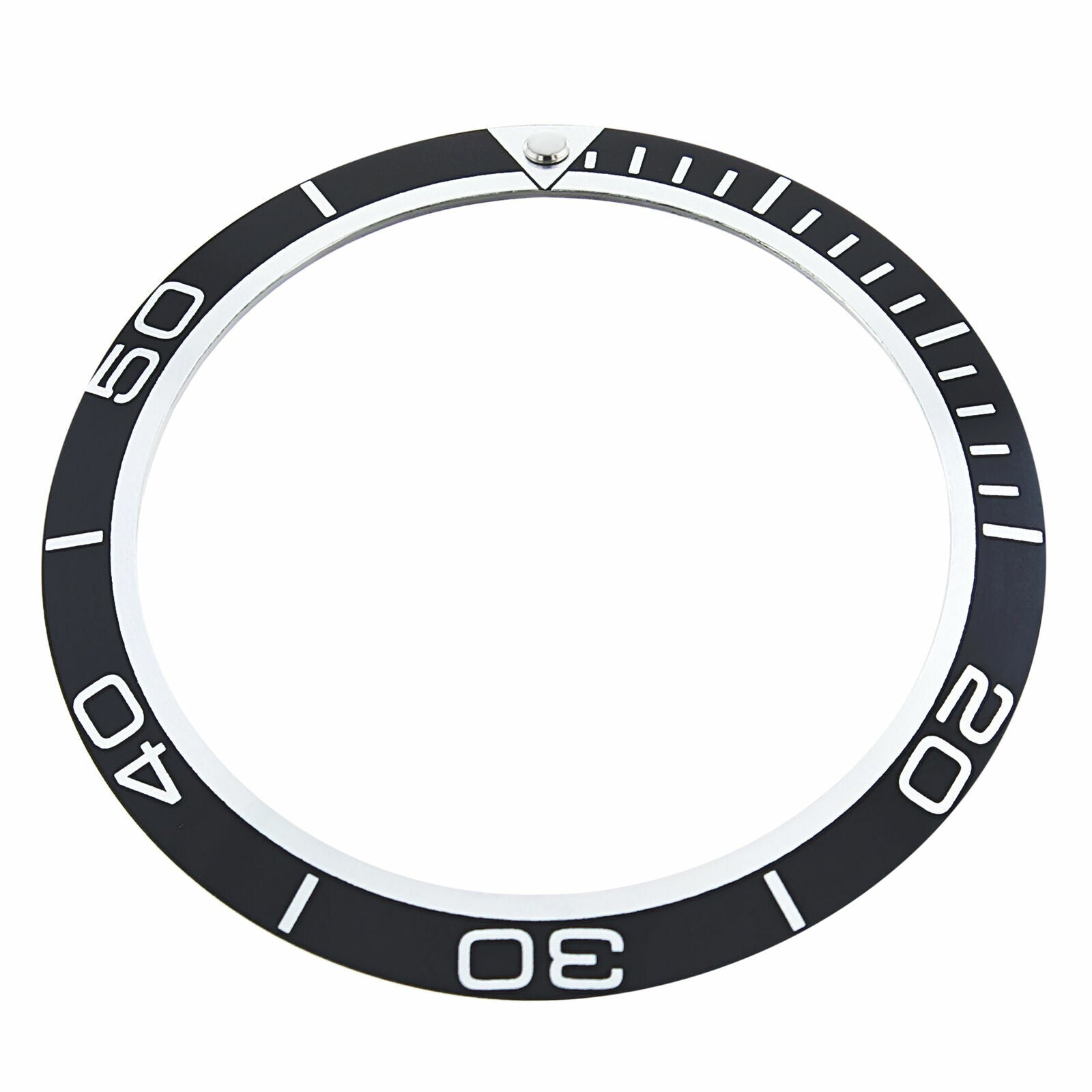 ALLUMINUM BEZEL INSERT FOR 44MM CASIO MDV-106 DIVER 200M WATCH 1A QUARTZ BLACK