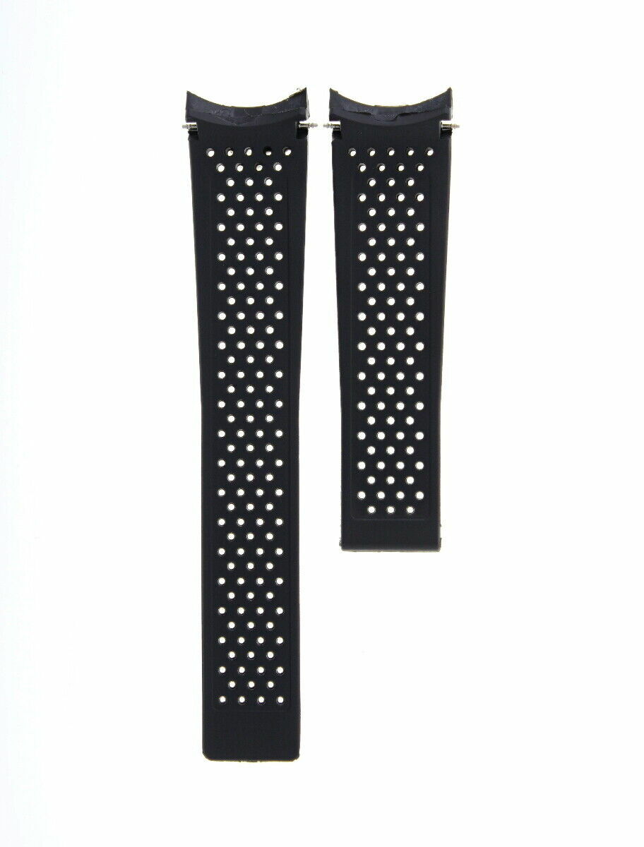 22MM SILICONE RUBBER STRAP BAND FOR TAG HEUER GRAND F1 FORMULA AQUARACER BLACK