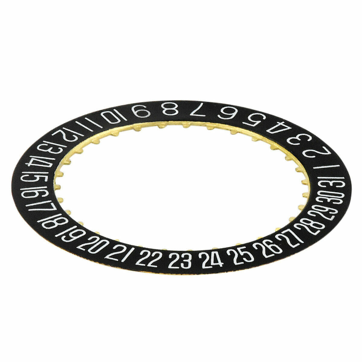 CALENDAR DATE DISC FOR MOVEMENT ETA 2834-2 2836-2 BLACK @ 6 WINDOW