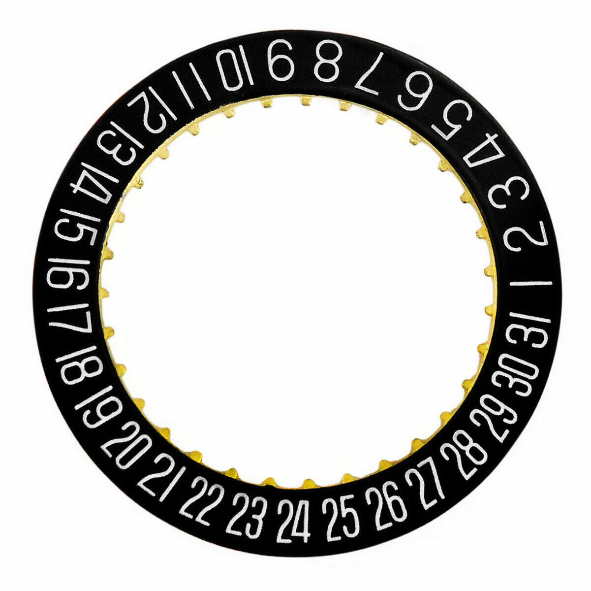 CALENDAR DATE DISC FOR MOVEMENT ETA 2834-2 2836-2 BLACK @ 6 WINDOW