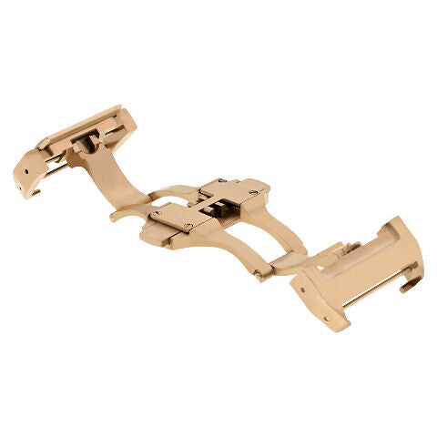 DEPLOYMENT BAND BUCKLE CLASP FIT 24.5MM CARTIER SANTOS 100XL CHRONOGRAPH ROSE