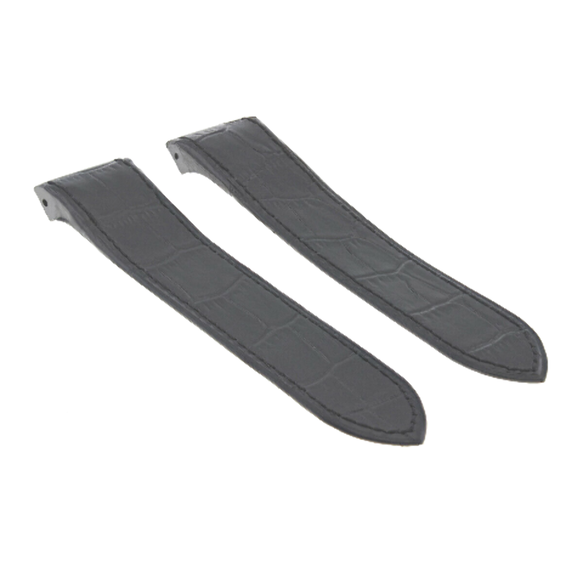 23MM LEATHER WATCH BAND STRAP FOR CARTIER SANTOS 100XL 2655 2656 2657 2740, Black, view 4