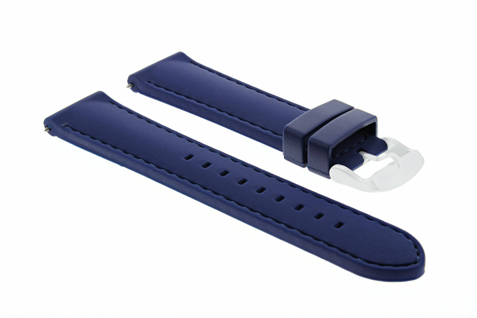 20MM RUBBER DIVER WATCH STRAP BAND FOR IWC PILOT PORTUGESE TOP GUN WATCH BLUE