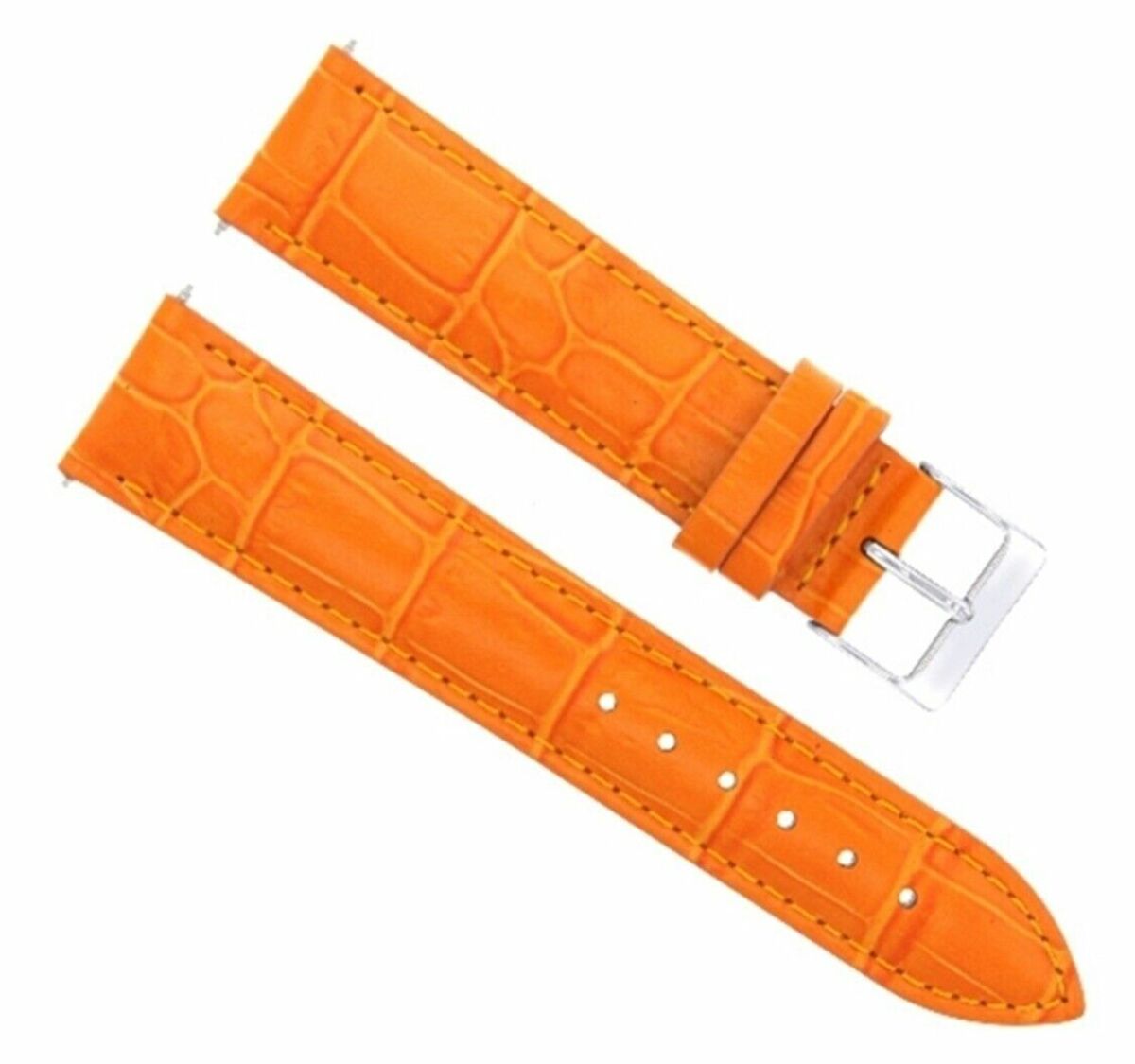 18MM LEATHER WATCH BAND STRAP FOR ETERNA WATCH ORANGE