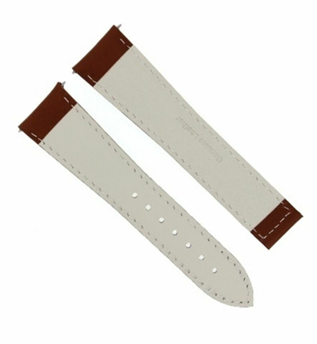 DEPLOYMENT LEATHER STRAP BAND CLASP FOR 22MM 45.5MM OMEGA PLANET OCEAN TAN WS