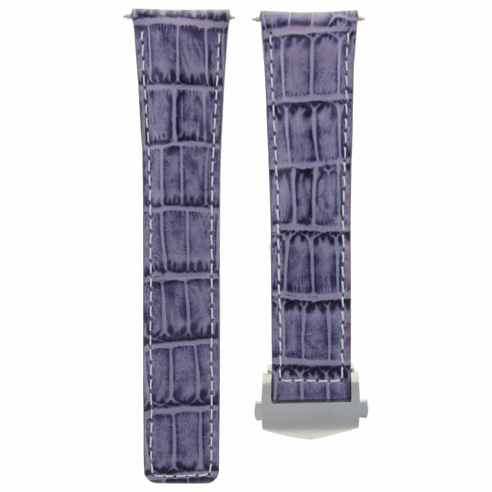 22MM MONACO LEATHER WATCH BAND STRAP FOR TAG HEUER CARRERA F1 WATCH VIOLET WS
