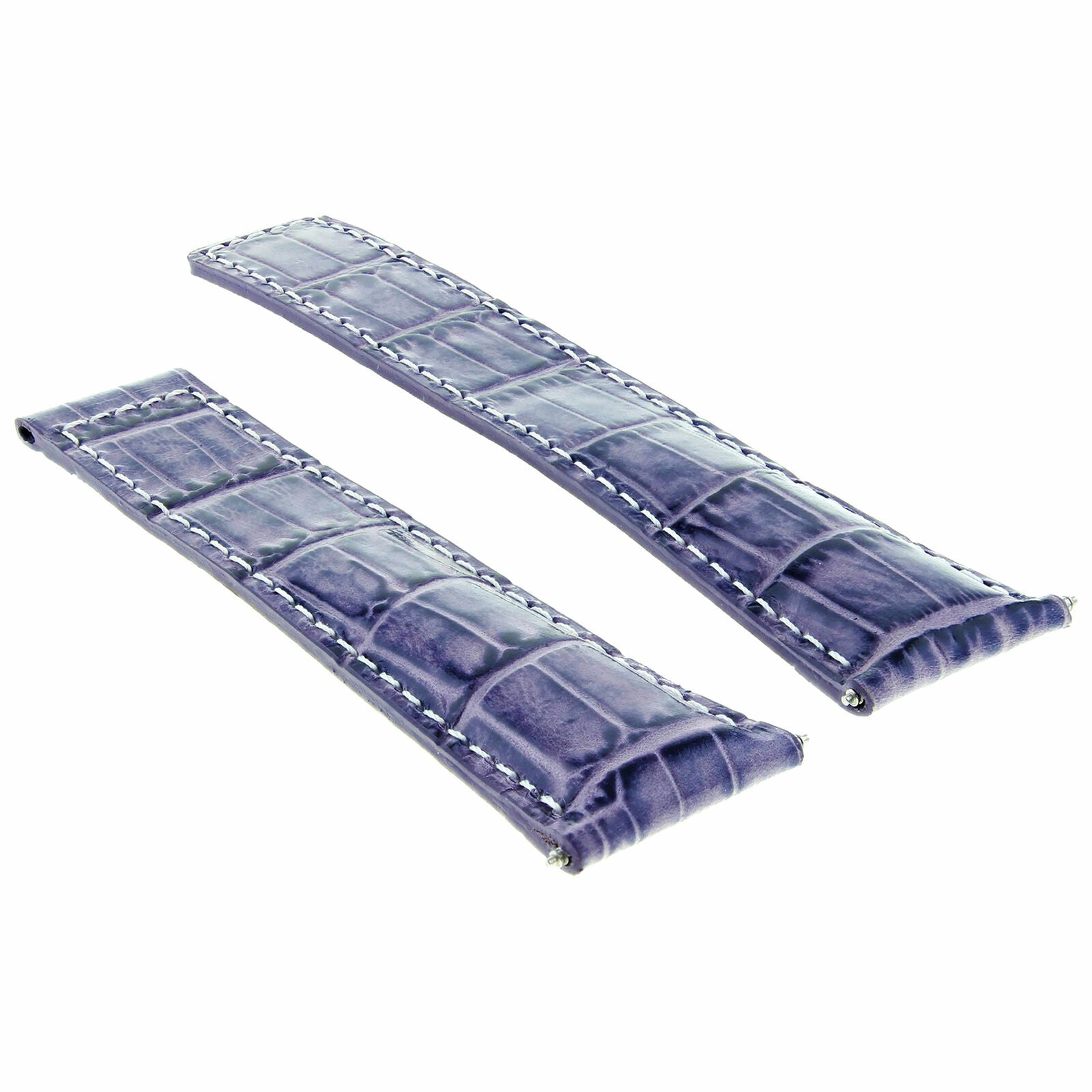 22MM LEATHER BAND STRAP CLASP FOR TAG HEUER CARRERA MONACO F1 WATCH VIOLET WS