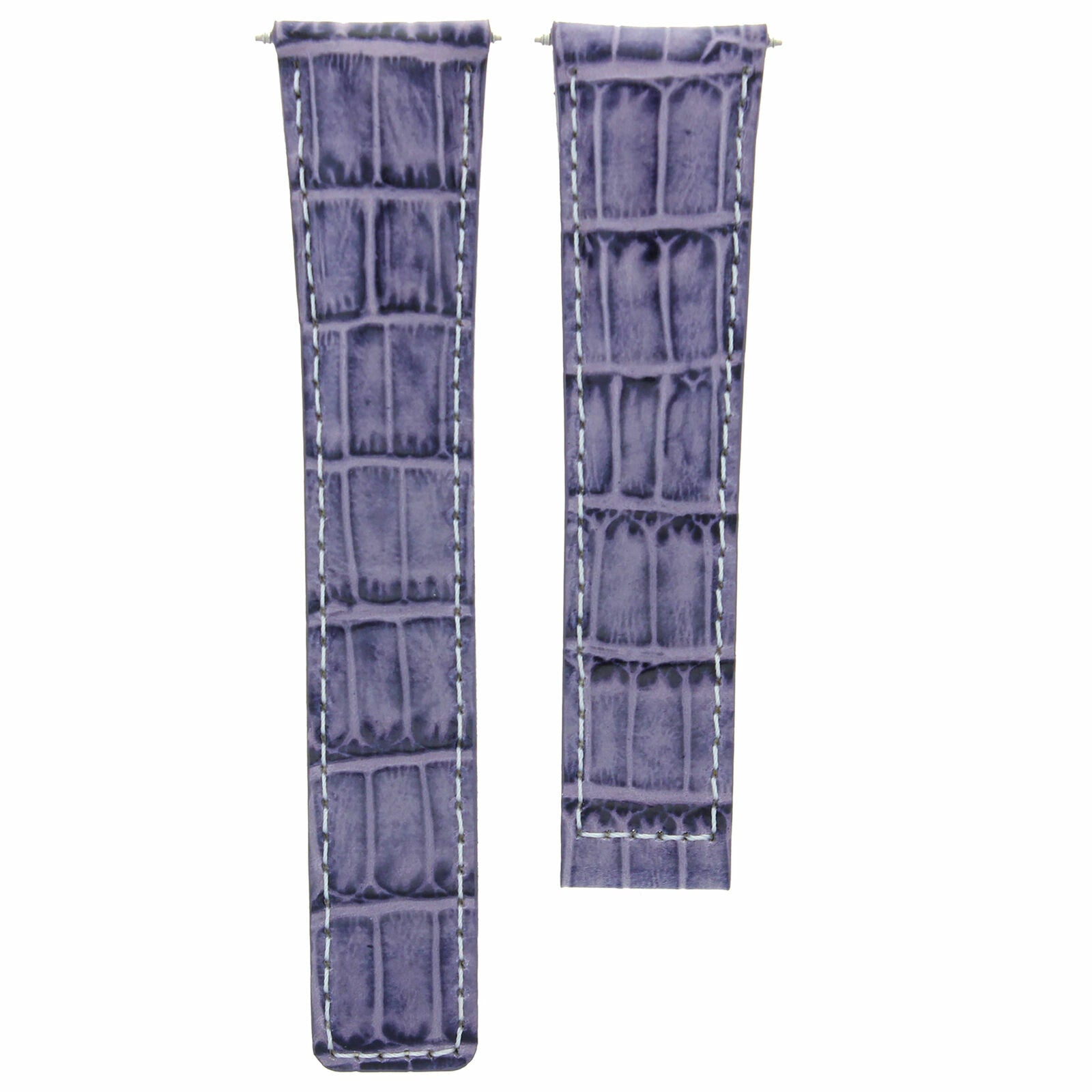 22MM LEATHER BAND STRAP CLASP FOR TAG HEUER CARRERA MONACO F1 WATCH VIOLET WS
