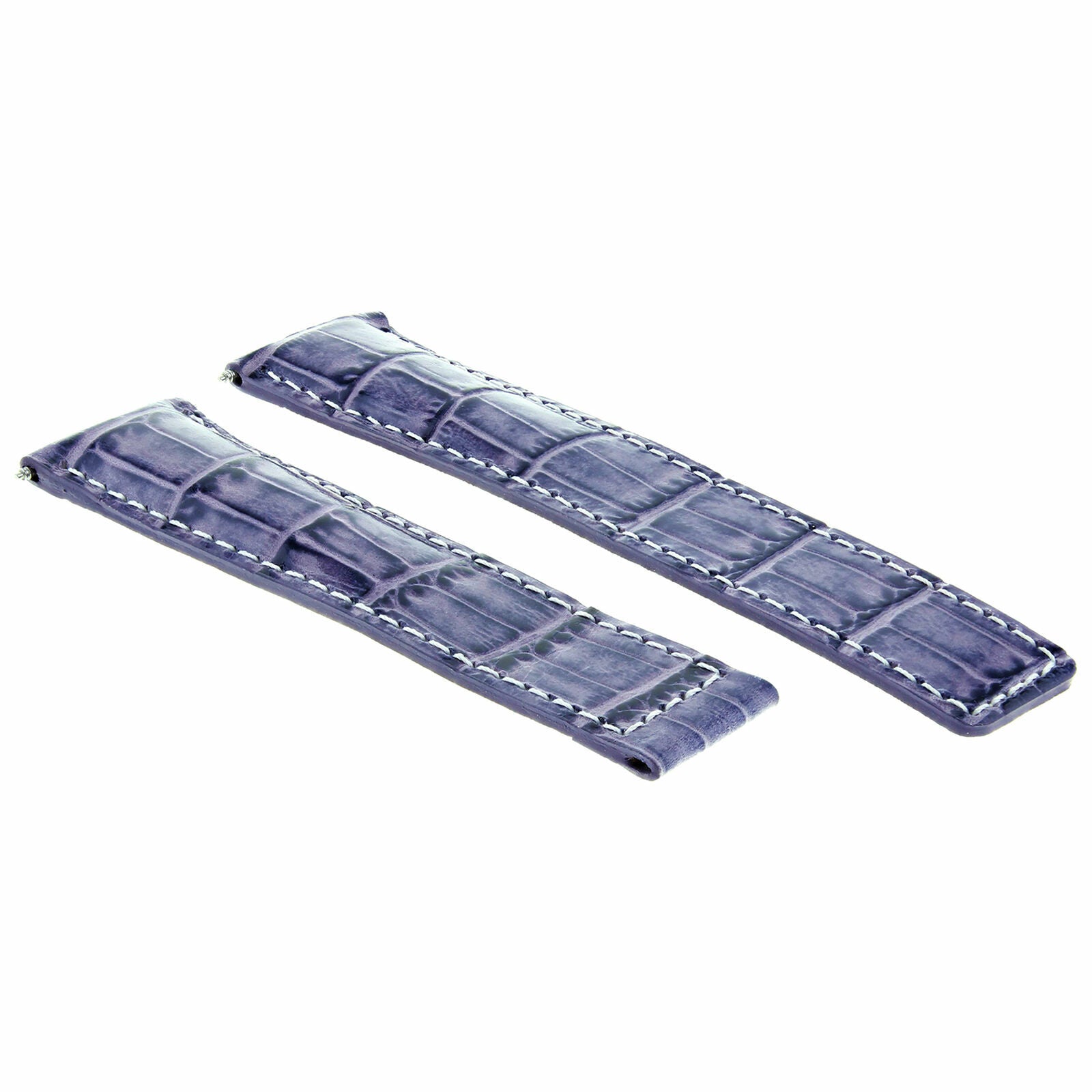 22MM LEATHER BAND STRAP CLASP FOR TAG HEUER CARRERA MONACO F1 WATCH VIOLET WS
