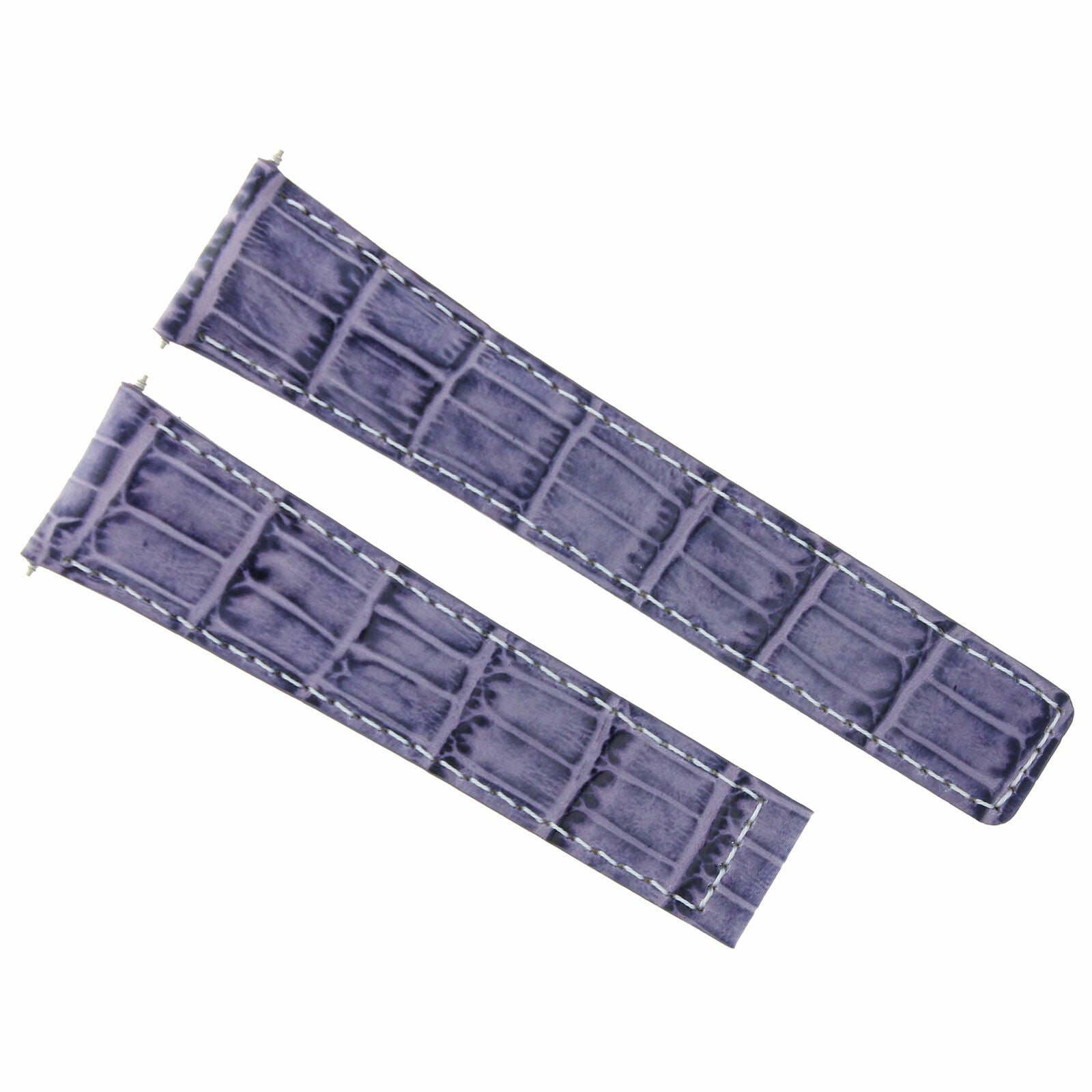 22MM LEATHER BAND STRAP CLASP FOR TAG HEUER CARRERA MONACO F1 WATCH VIOLET WS