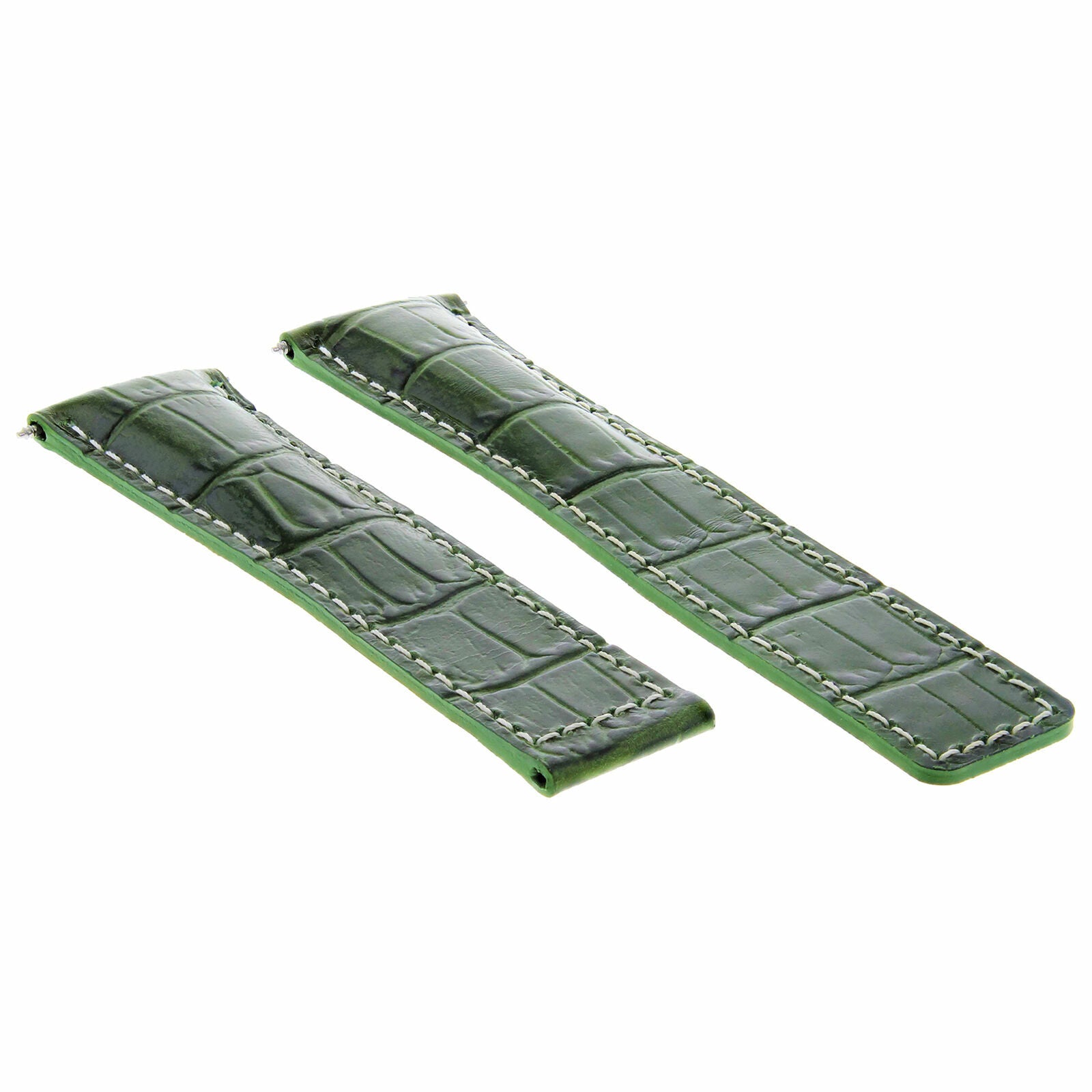 22MM LEATHER BAND STRAP FOR TAG HEUER MONACO CARRERA CALIBRE 36,1887 GREEN WS