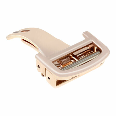 18MM DEPLOYMENT STRAP BAND BUCKLE CLASP FOR FIT CARTIER CALIBRE TANK WATCH ROSE