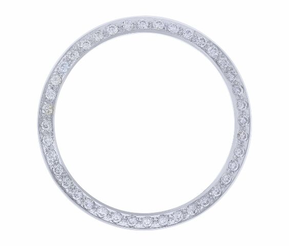 CREATED DIAMOND BEZEL FOR 34MM ROLEX AIR KING 114200 14000 14010 14270 WHITE