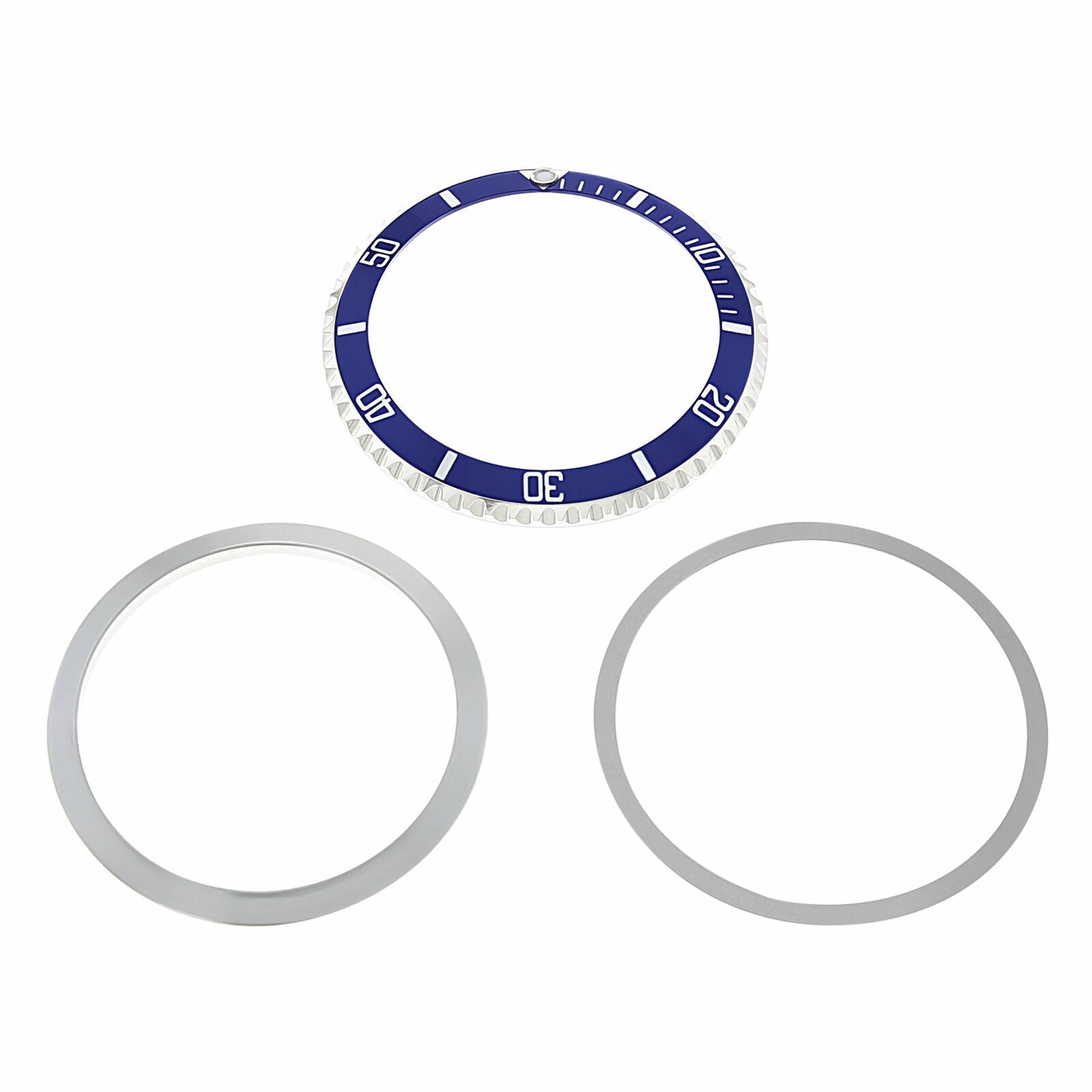 BEZEL, RETAINING+ INSERT + TENSION RING FOR TUDOR SUBMARINER 9401 9411 7016 BLUE