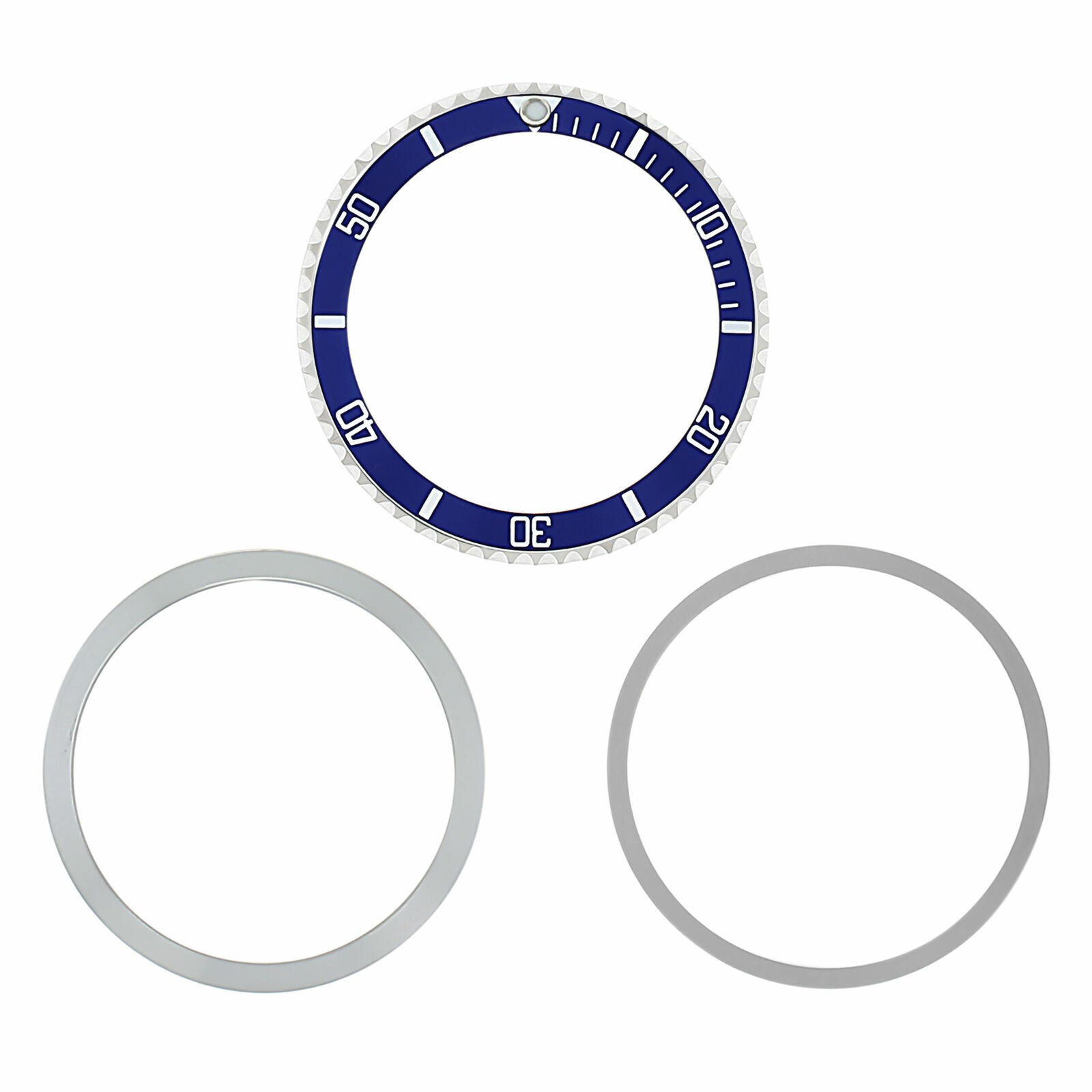 BEZEL, RETAINING+ INSERT + TENSION RING FOR TUDOR SUBMARINER 9401 9411 7016 BLUE