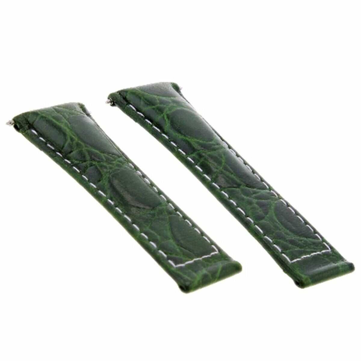 LEATHER WATCH STRAP FOR ROLEX DAYTONA 116520 116518 116519 GREEN WS REGULAR