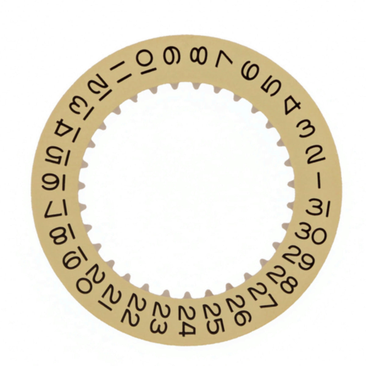 DATE DISC FOR ROLEX MOVEMENT CHAMPAGNE YELLOW WATCH PART 16220, 16203, 16233