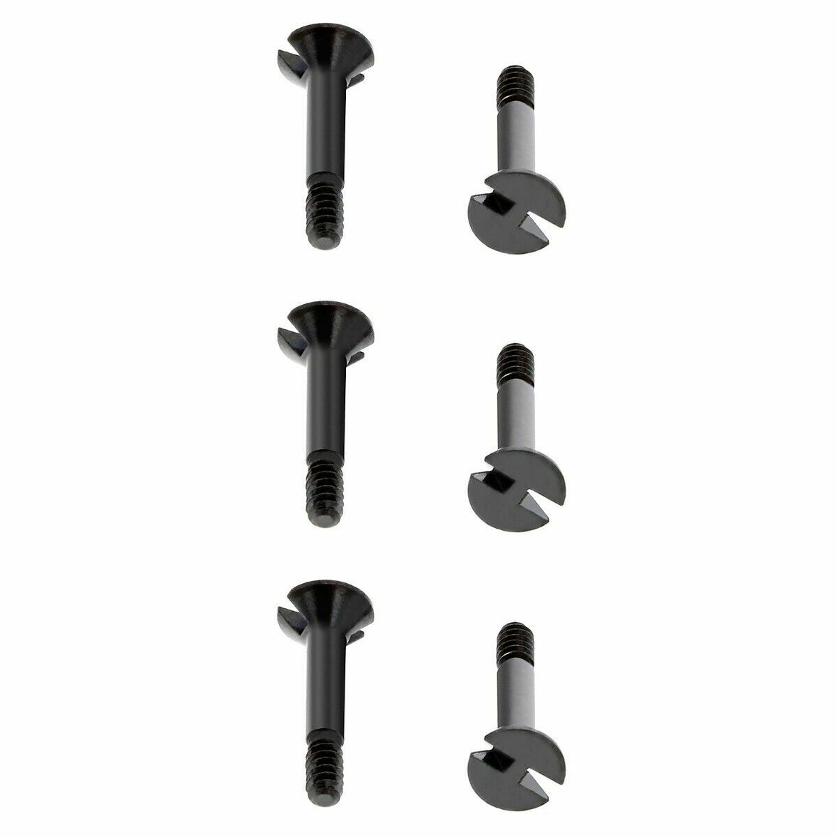 6 SCREW H 6.5MM FOR HUBLOT BIG BANG WATCH RUBBER LEATHER STRAP BAND BLACK PVD