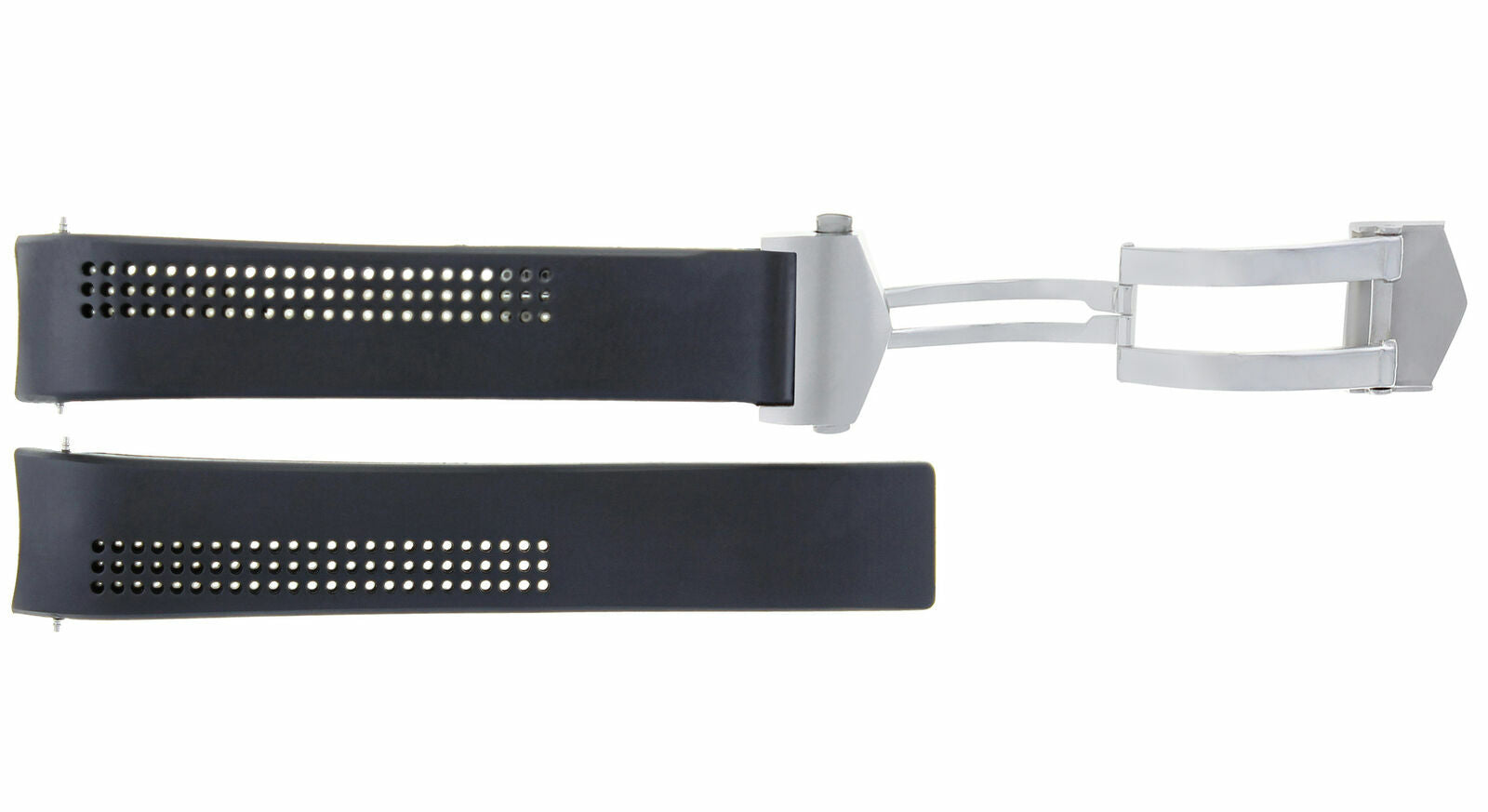 20MM RUBBER STRAP BAND CLASP FOR TAG HEUER GRAND CARRERA WAV511,  F1 WATCH BLACK