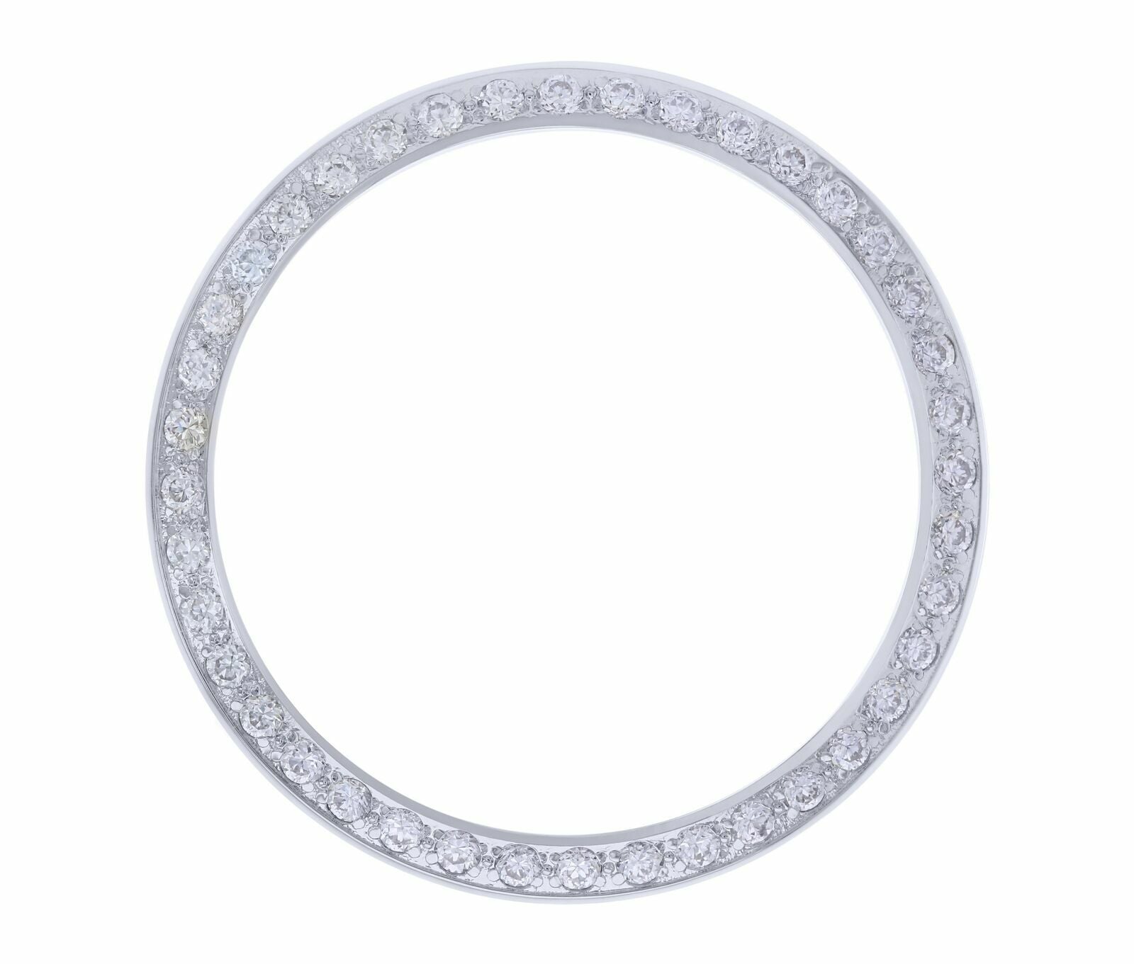 CREATED DIAMOND BEZEL FOR 34MM ROLEX AIR KING 5500 5700 5701 14000 14010 WHITE