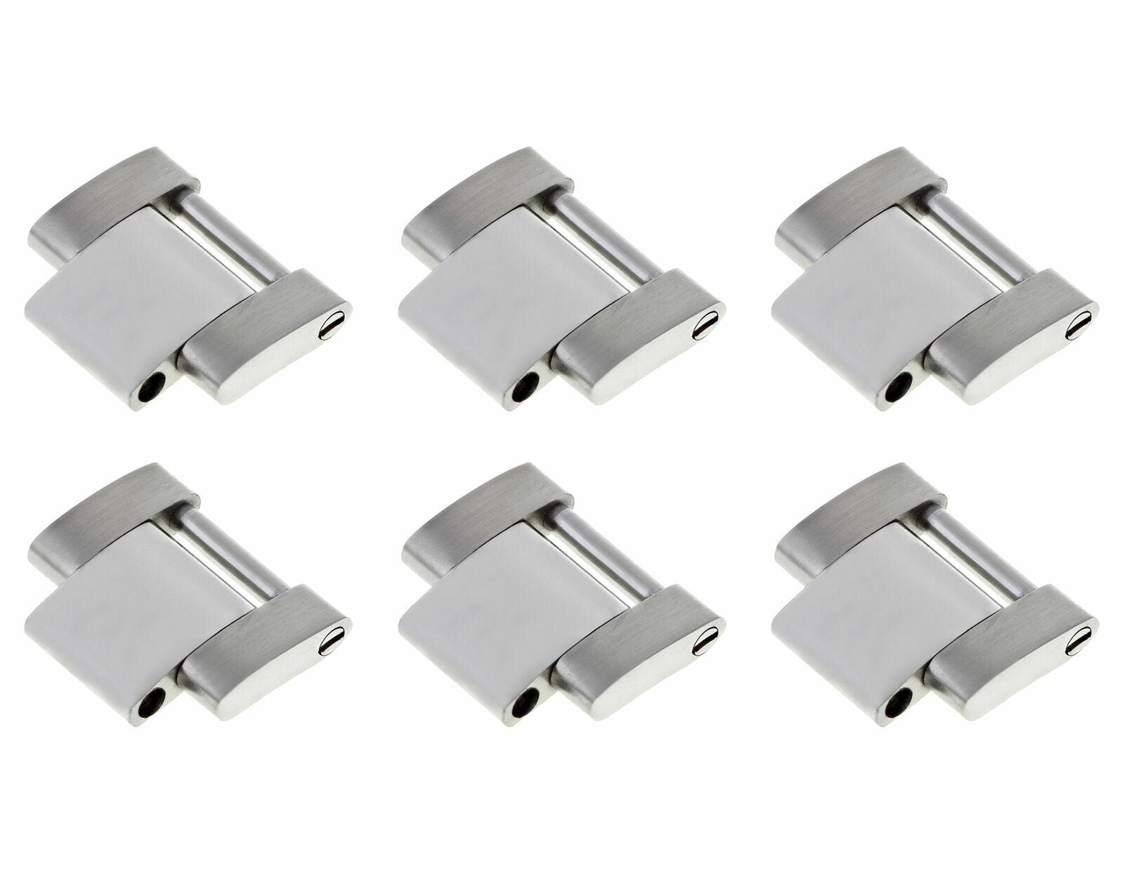 6 SOLID LINKS FOR OYSTER WATCH BAND ROLEX DAYTONA  SHINY CENTER STAINLESS STEEL