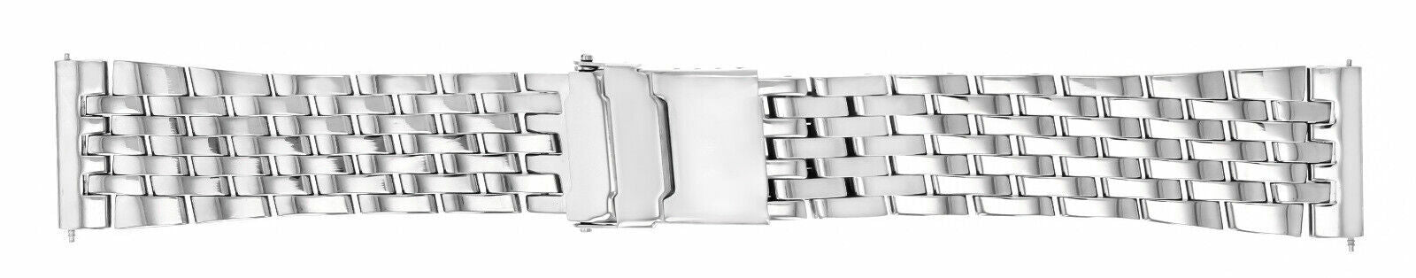 22MM WATCH BAND BRACELET FOR BREITLING NAVITIMER A13322 7 LINK STAINLESS S SHINY