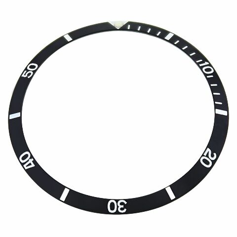 BEZEL INSERT FOR 37MM OMEGA SEAMASTER 120 REF 135.027 165.027 BLACK 36 X 30