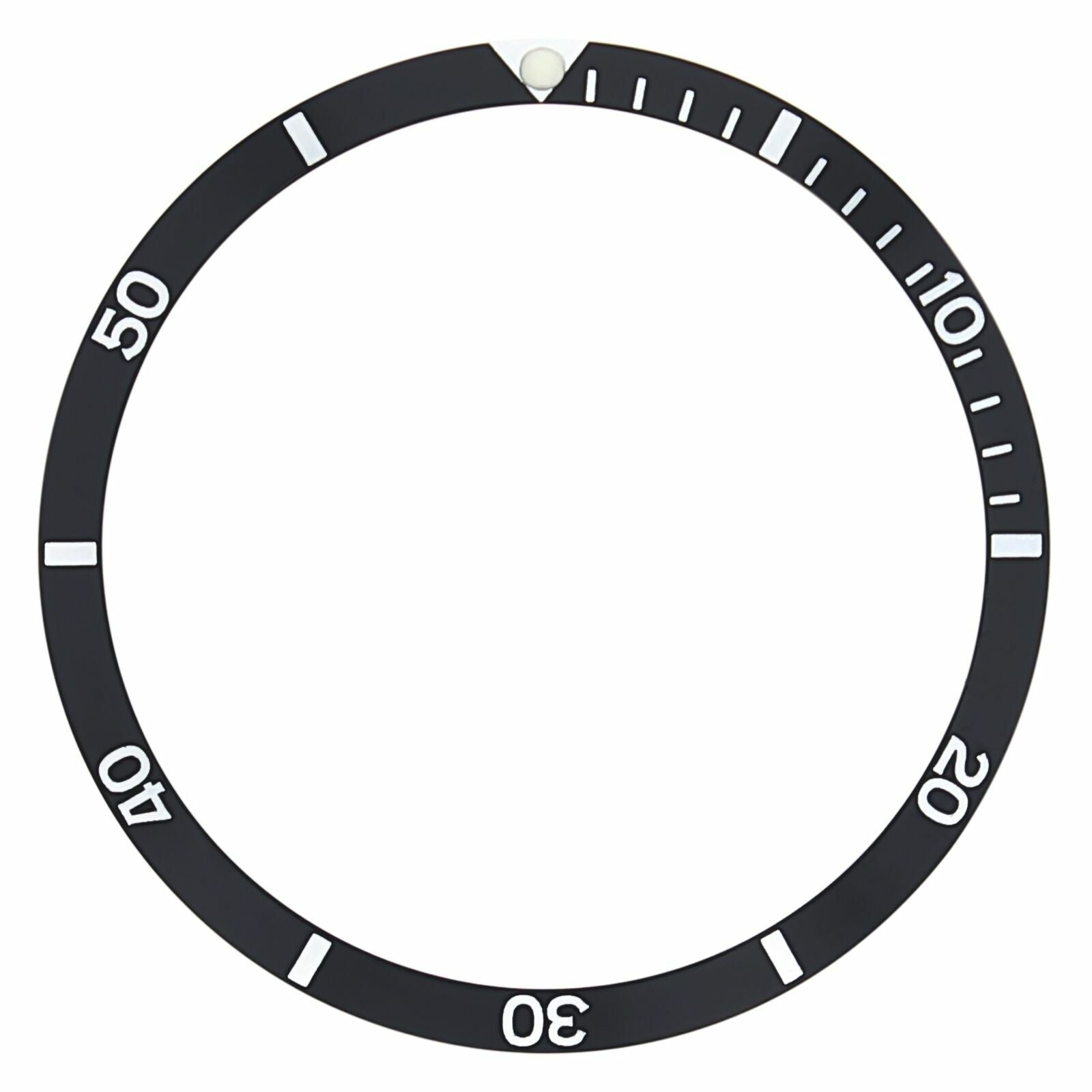 BEZEL INSERT FOR 37MM OMEGA SEAMASTER 120 REF 135.027 165.027 BLACK 36 X 30