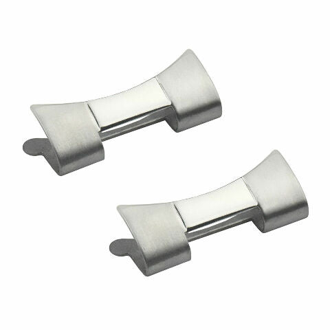 2 PCS 580 END LINK PIECE FOR ROLEX GMT 1675 16750 SEADWELLER 1665 1655 SHINY CTR