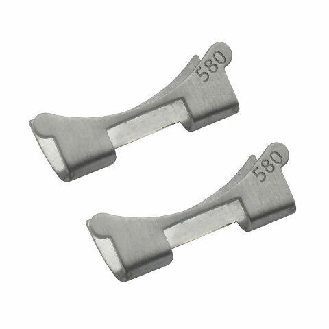 2 PCS 580 END LINK PIECE FOR ROLEX GMT 1675 16750 SEADWELLER 1665 1655 SHINY CTR