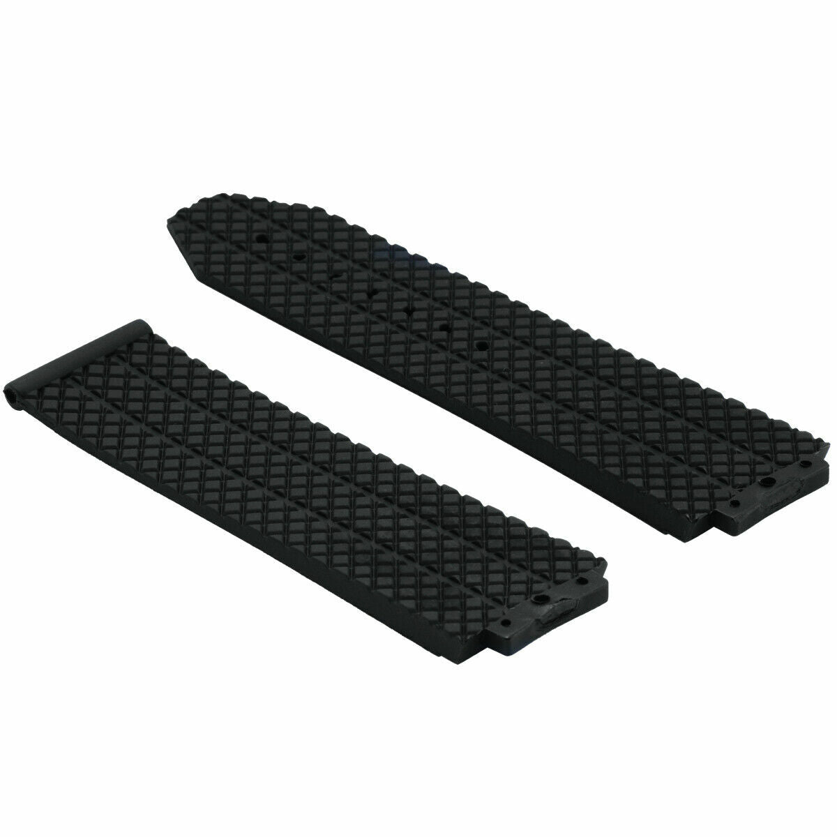 RUBBER REPLACEMENT DIVER WATCH BAND TIRE STRAP FOR 44-45MM H BIG BAND BLACK