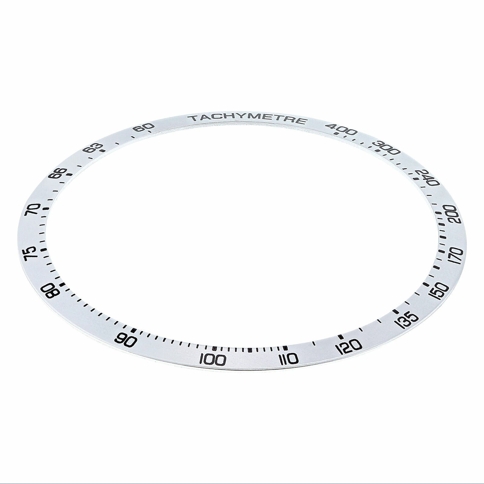 BEZEL INSERT FOR 43MM TAG HEUER GRAND CARRERA CV2A10 CALIBRE 16 CHRONO SILVER