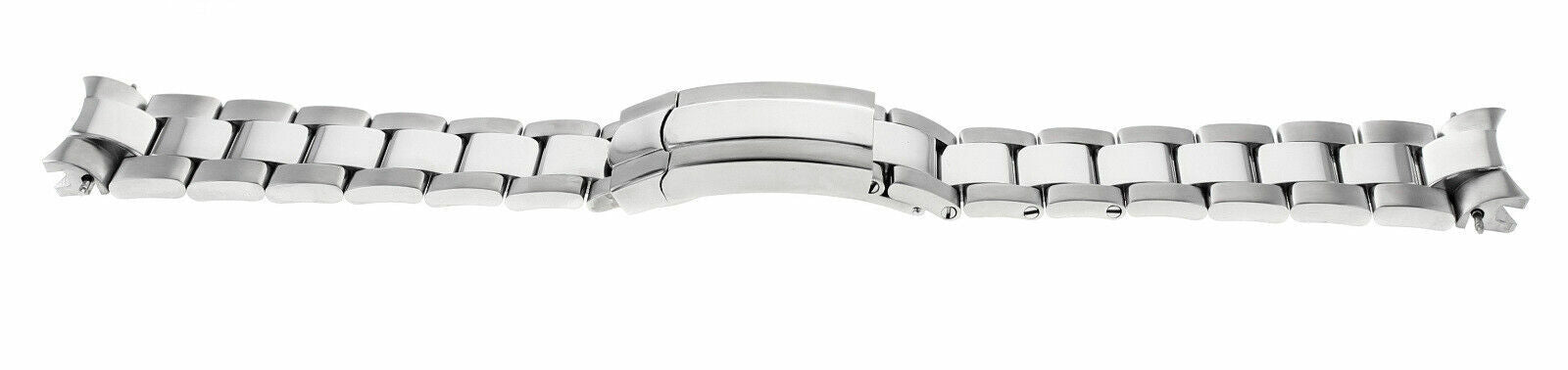 OYSTER WATCH BAND BRACELET FOR ROLEX DAYTONA FLIP LOCK SHINY CENTER S/STEEL