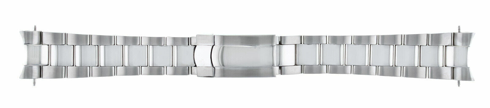 OYSTER WATCH BAND BRACELET FOR ROLEX DAYTONA FLIP LOCK SHINY CENTER S/STEEL