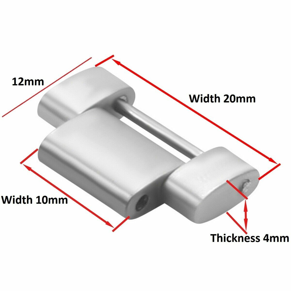 20MM LINK FOR OMEGA SEAMASTER PLANET OCEAN WATCH FIT 22MM LUGS BRACELET STEEL