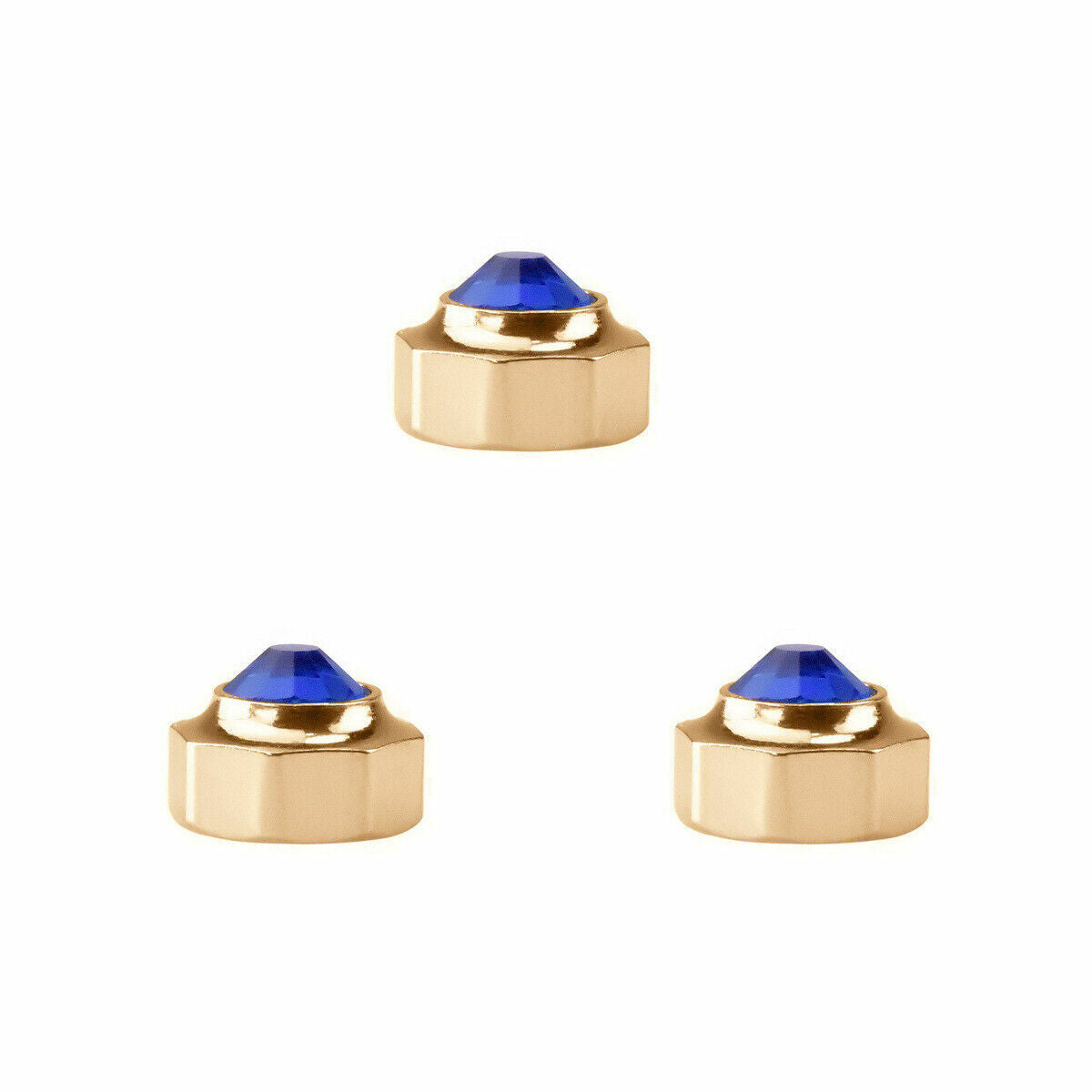 3 WATCH CROWN FOR FIT 24MM LADY CARTIER SANTOS 100XL 4.25MM ROSE GOLD COLOR