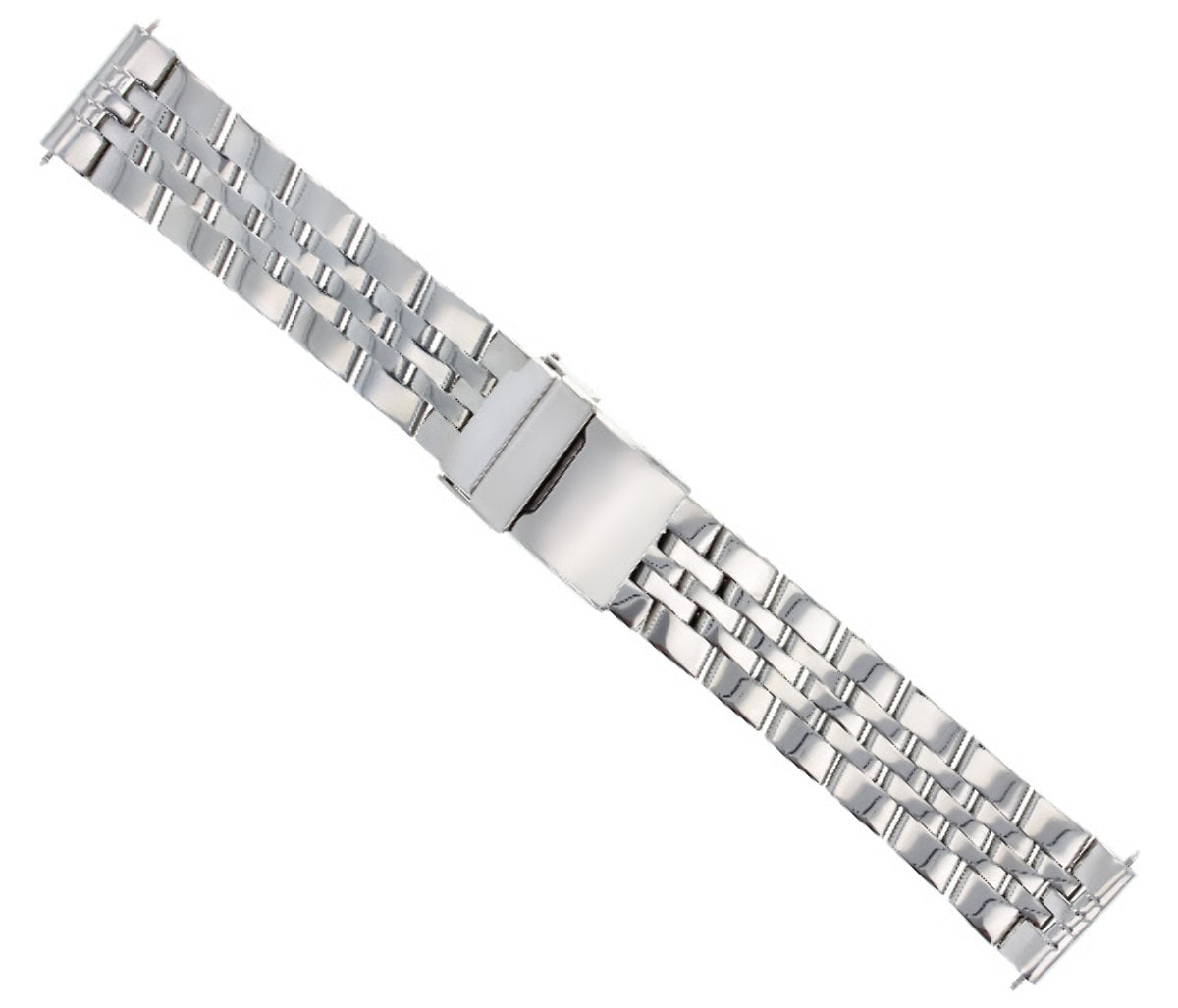 22MM HEAVY PILOT WATCH BAND STAINLESS STEEL BRACELET FOR BREITLING 5 LINK MATTE