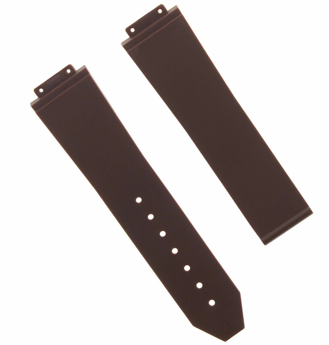 21MM RUBBER SILICONE WATCH BAND STRAP FOR H 38MM HUBLOT BIG BANG WATCH BROWN