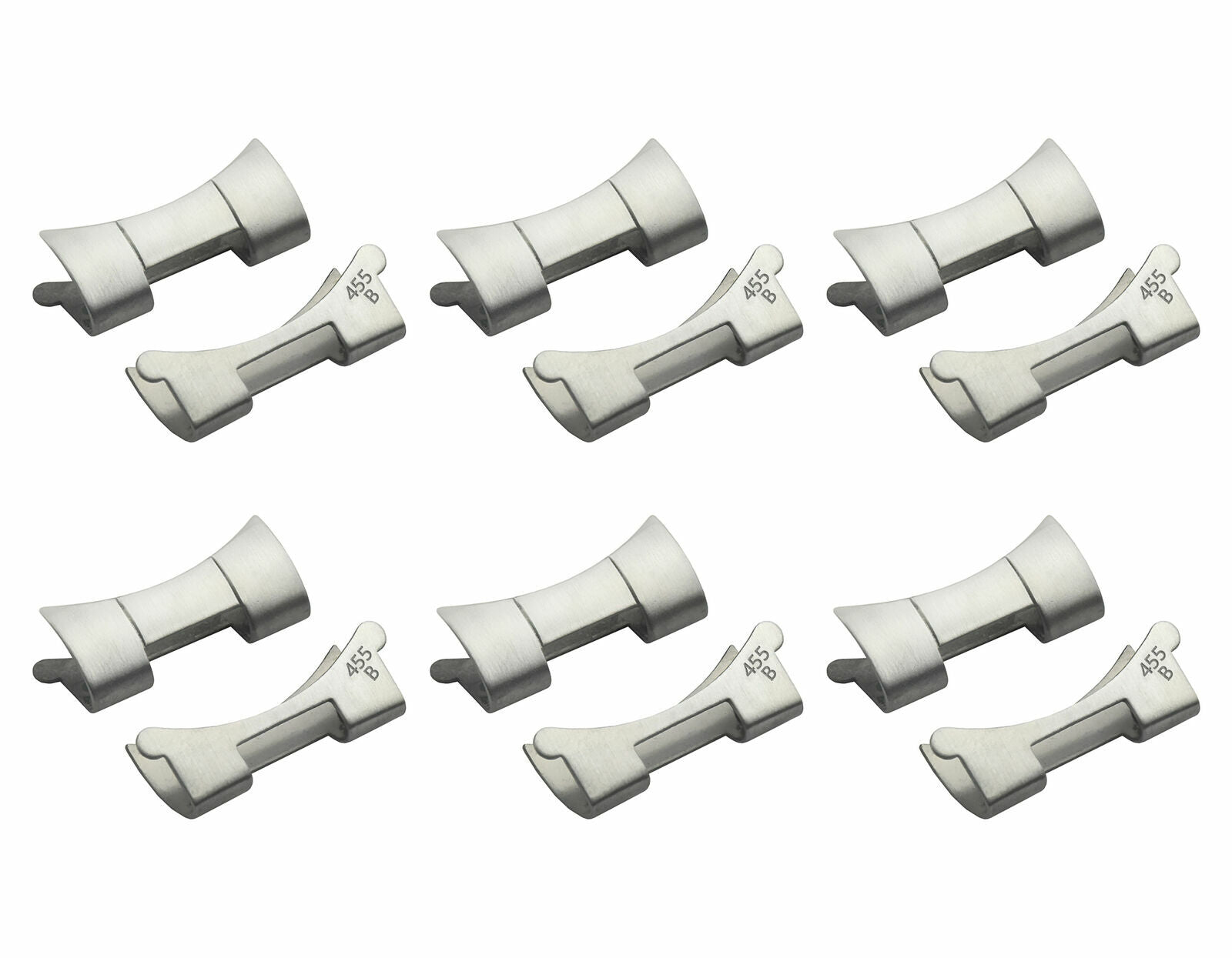 6 SET END PIECE LINK FOR ROLEX OYSTER WATCH BAND LUGS ORIGINAL FAT SPRING BAR