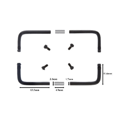 3 SET PAM BAR, SCREW, CONNECTOR FOR PAM PANERAI RADIOMIR WATCH BLACK PVD