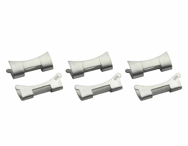 3 SET 555 END LINK PIECE FOR VINTAGE ROLEX PERPETUAL OYSTER WATCH BAND TOP QLTY
